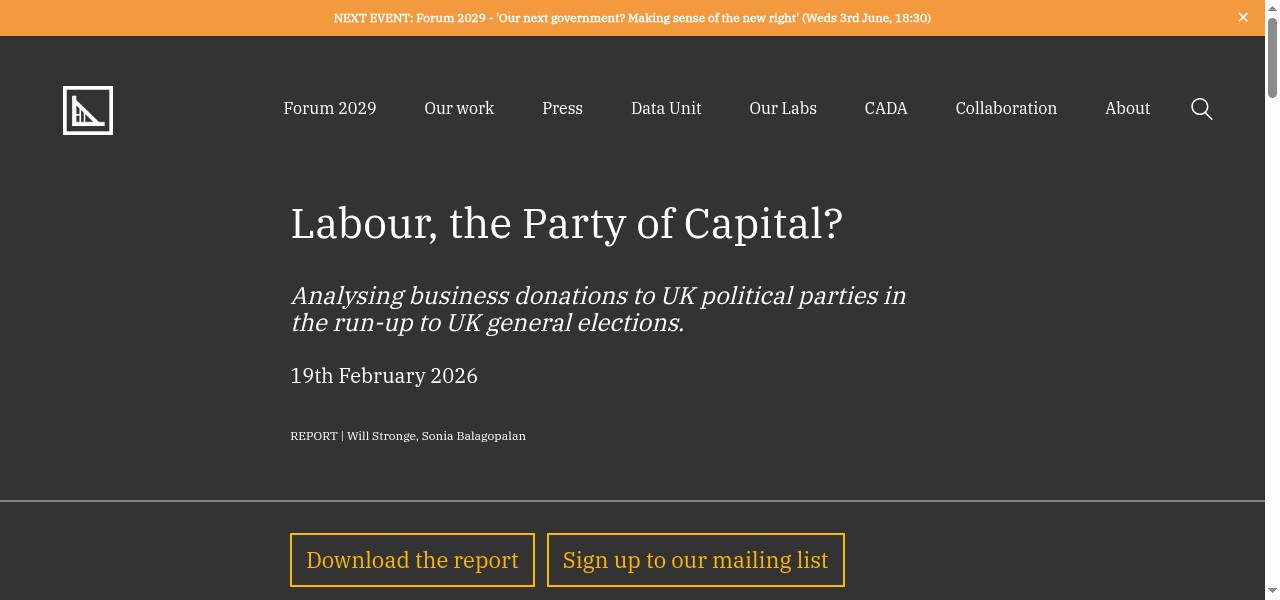 Labour, the Party of Capital?